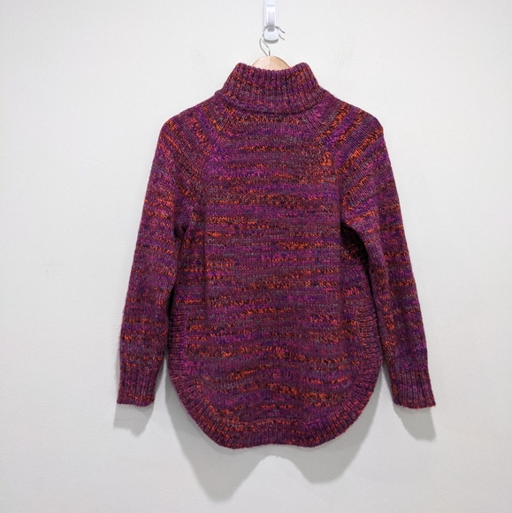 Madewell Women Multicolored Zip Turtleneck Sweater - Picture 7 of 15